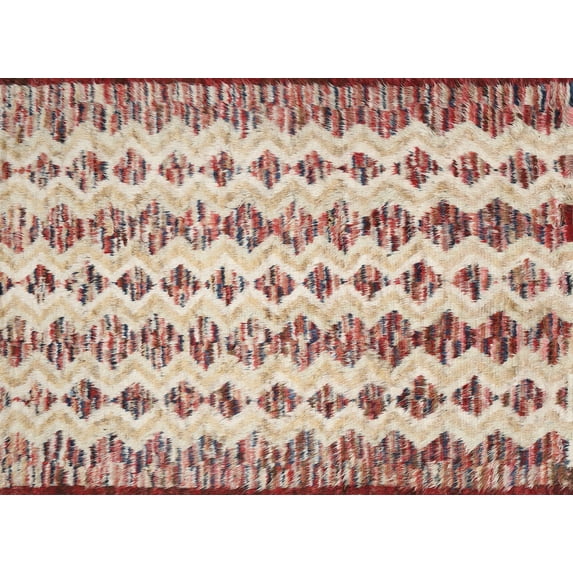 Ahgly Company Machine Washable Indoor Rectangle Contemporary Cherry Red Area Rugs, 2' x 4'
