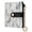 Crescent-shaped Pattern, variant on Bifold Wallet PU Leather RFID Blocking, Women's Card Cases with 7 Card Slots, Light Gray and Blue Flowers