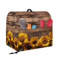 thumbnail image 5 of TSOVTHRID Sunflower Wood Print Stand Mixer Cover with Top Handle Dust Cover for 4.5-5 Quart Stand Mixer Waterproof Accessories Decor for Kitchen Aid Accessories and Attachments,S, 5 of 7