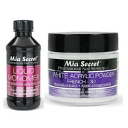 Mia Secret Liquid Monomer 4 oz and White Powder 1 oz
