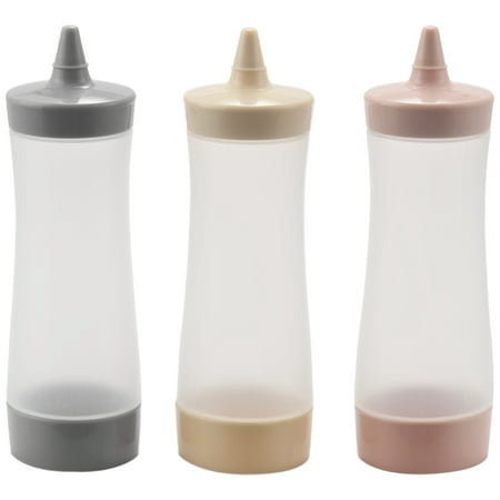 

3 Pcs Condiment Squeeze Bottles Jam Squeeze Bottle Condiments Ketchup Camping Sauce BBQ Dressings Syrup