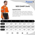 thumbnail image 7 of High Visibility Shirts for Men Women, Quick Dry Safety Short Sleeves T Shirts with Reflective Strips, Hi Vis Construction Work Shirt, Class 2 ,Orange ,XX-Large, 7 of 7