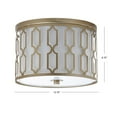 thumbnail image 5 of JONATHAN Y Link 2-Light 12.75" Metal LED Flush Mount, Soft Gold, JYL3509B, 5 of 8