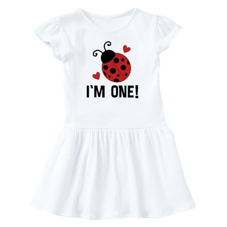 

Inktastic 1st Birthday Ladybug 1 Year Old Gift Baby Girl Dress