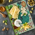 thumbnail image 5 of Animal Cutting Board, Illustration Animal Happy World Trees Leaves Hearts Love Art, Decorative Tempered Glass Cutting and Serving Board, Large Size, Multicolor, by Ambesonne, 5 of 5