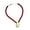 Red, variant on Sea Theme Beaded Necklace Natural Shell Pendant Neckchain Lightweight Comfortable Neck Jewelry for Daily Wear