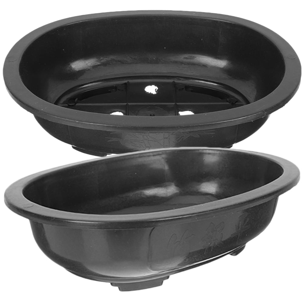 8 Pcs  Gardening Planter Pot Practical Bonsai Pot Oval Bonsai Training Pot Oval Large-capacity Flowerpot