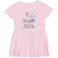 thumbnail image 3 of Inktastic I Love My Lala Elephant Family Girls Baby Dress, 3 of 5