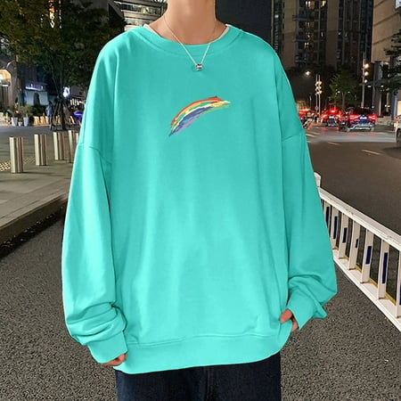 LEEy-world Sweatshirts For Men Hoodies for Men Zip Up Sweashirts Thick Coats Sherpa Lined Winter Heavyweight Hooded Jacket Mint Green,XL