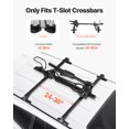 thumbnail image 2 of VEVOR Folding Roof Top Bike Rack Heavy Duty Car Bicycle Upright Mount Rack Lock, 2 of 9
