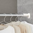 thumbnail image 5 of BAOYOUNI Expandable Window Shower Curtain Tension Rod Adjustable Clothes Hanging Bar Rod for Closet Wardrobe NO Drilling 19~31in, 5 of 6