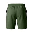 thumbnail image 4 of Fabrcox S-5XL Men's Bermuda Shorts Big and Tall Basketball Shorts Drawstring Breathable Hiking Fishing Fitness Men's Shorts Athletic with Pockets Green L, 4 of 6