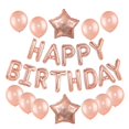 thumbnail image 4 of Globos de fiesta de cumpleaños de boda de oro rosa, globo de aluminio con letras de feliz cumpleaños, suministros de decoración para fiesta de eventos de aniversario de Baby Shower, 4 of 5