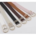 thumbnail image 2 of 2 Pack Women's PU Belts for Jeans Dresses Fashion Buckle Ladies Belt, 2 of 8