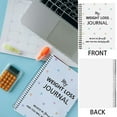 thumbnail image 4 of JIhuahe Fitness Diary Planner - A5 Weight Loss Journal with Pounds Lost Tracking, Body Measurements Log, Goals and Reflections Sections, Motivational Tracker for Diet and Exercise,White, 4 of 5
