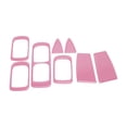 thumbnail image 1 of Cubierta del panel de interruptores de elevación de ventanas Unique Bargains para Porsche Cayenne 2003-2010, delantero y trasero, etiqueta de control de ventana de puerta del automóvil, rosa, 1 of 6