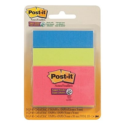 NOTES POST IT SUPER STICKY COMBO PACK RIO de JANEIRO
