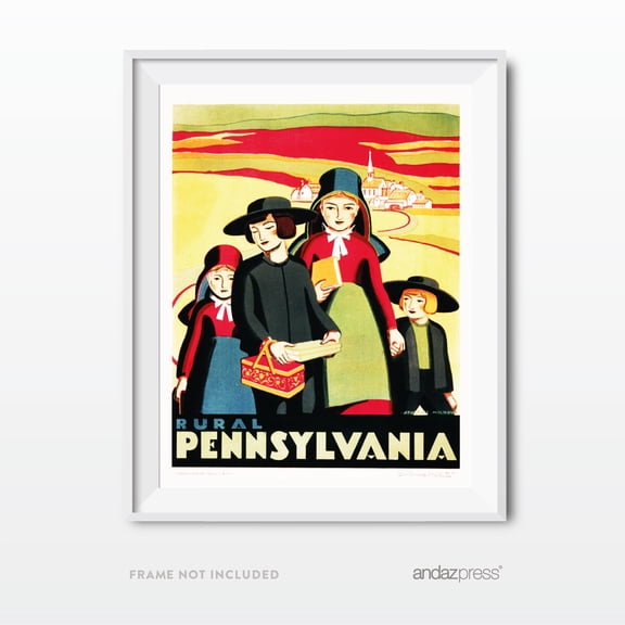 Rural Pennsylvania Vintage Government Wall Art, Works Project Administration