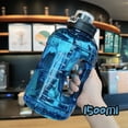 thumbnail image 5 of 1500ml Water Bottles Large Capacity Plastic Clear Sports Drink Bottle Gym Fitness Ton Cup With Portable Handle And Rope, 5 of 8