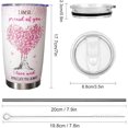 thumbnail image 5 of Gifts For Daughters Adult Stainless Steel Tumbler 20oz I''m So Pround Of You Juice Mug, Gifts Cup For My Daughter From Mom For Daughter Birthday Back to School Graduation Christmas Wedding Gifts, 5 of 6
