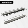 thumbnail image 6 of GSE Games & Sports Expert 6/8/12 Wall Mounted Billiard Cue Rack. Pool Cue Stick Rack with Screw Fitting for Game Room, Home, Bar - 8 Cue Brushed Gray, 6 of 8