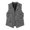 A1-Grey1370, variant on Mens Herringbone Pattern Vest Slim Fit Turn-Down Collar Daily Formal Waistcoat