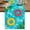 Blue, variant on Summer Swimming Pool Table Runner 36 Inches, Floral Plumeria Palm Leaves Bed Runner Dresser Scarves Tabletop for Indoor Outdoor Parties/Ceremony/Banquet, 13"x 36"