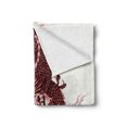 thumbnail image 2 of Dragon Soft Flannel Fleece Throw Blanket, Japanese Dragon Tatsu Folk Noble Monster Theme, Cozy Plush for Indoor and Outdoor Use, 50" x 60", Pale Pink and Burgundy, by Ambesonne, 2 of 6