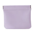 thumbnail image 2 of 1Pcs Lambskin Pocket Cosmetic Bag Makeup Pouch for Women Mini Makeup Bag Travel Storage-Waterproof Portable Squeeze Top Self-closing 4.72x4.33 Inch, 2 of 3