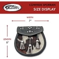thumbnail image 4 of SZCO Supplies 7" Cowhide Sporran with Tassels and Chain, 4 of 5