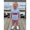 thumbnail image 6 of BemeyourBBs Toddler Baby Boy Crayfish Outfit Baby Boys Summer Clothes Cute Lobster Embroidered Short Sleeve T-shirts and Pokcets Plaid Shorts Set Toddler Boys 2 Piece Summer Outfit, 6 of 9