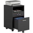 thumbnail image 1 of Vinsetto 2 Drawer Filing Cabinet with Lock for A4 Letter Size, Black, 1 of 10