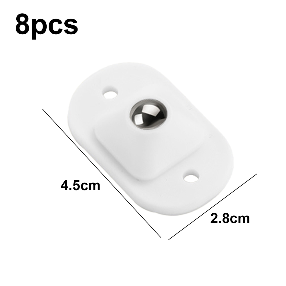 Self-Adhesive Mini Caster Wheels for Kitchen Appliances - Perfect for Small  Appliance Mobility,White single steel bead 