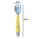 thumbnail image 5 of Utensilios para bebés, cucharas, tenedores, 2 juegos, lindos niños pequeños, juego de vajilla con cuchara y tenedor, fácil agarre, resistente al calor, flexible, sin BPA, excelentes cucharas de, 5 of 8