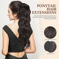 thumbnail image 3 of unbranded Ponytail Extension De Resistente Café Y Cómodo Para Ocasiones, 3 of 6