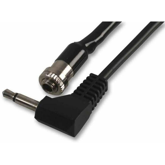 PRO SIGNAL - 3.5mm Mono Jack Socket to 90Β° Plug Lead, 2m Black