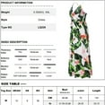 thumbnail image 2 of 2023 Femmes Occasionnels Été Longues Robes Sol Longueur Robes Solaires, Robe de Cou V, Blanc, M, 2 of 5