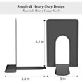 thumbnail image 3 of Sujetalibros, soportes de metal resistentes para sujetalibros, soportes para sujetalibros para estantes, decoración, hogar, oficina, escuela (2 pares/4 piezas, negro), 3 of 5