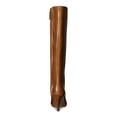 thumbnail image 2 of LAUREN RALPH LAUREN Womens Beige Padded Caelynn Almond Toe Stiletto Zip-Up Leather Dress Boots 6.5, 2 of 4