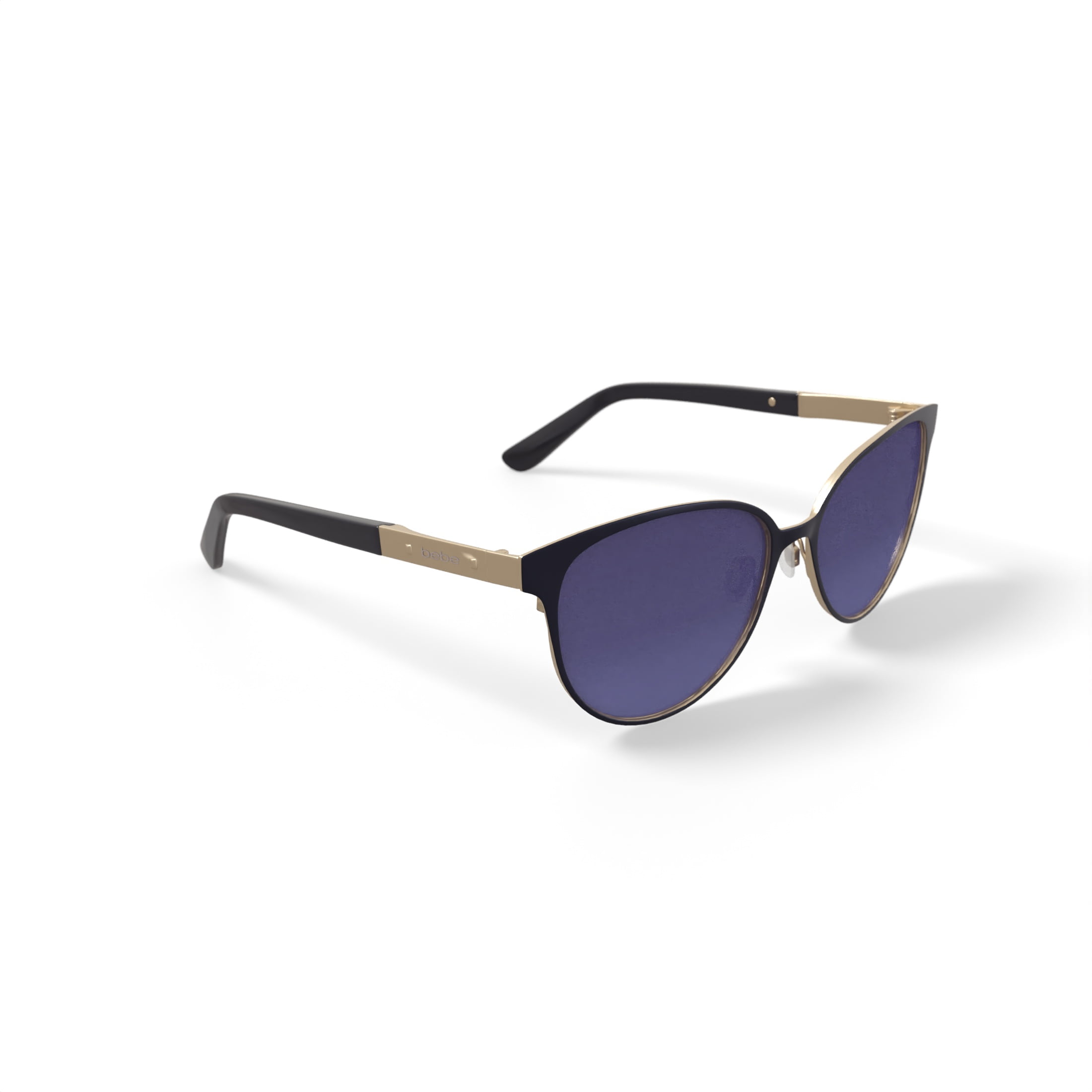Bebe Women’s Rx'able Fashion Sunglasses, BBOS2002G, Satin Black, 57-16-140, with Case