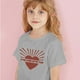 thumbnail image 3 of Gibobby Camisas Para Niños Elegantes Camisetas informales con estampado de dibujos animados de manga corta para niños pequeños y niñas de verano para ropa de niños(Gris, 2-4 Años), 3 of 4