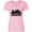 Classic Pink, variant on Inktastic Singapore City Skyline with Grunge Women's V-Neck T-Shirt