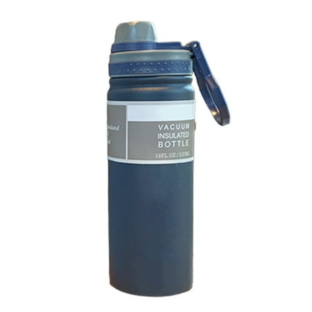 

Vaccuum Insulation Water Bottle Lightweight Easy Carrying Cup for Daily Use at Home & Work Blue 530ml