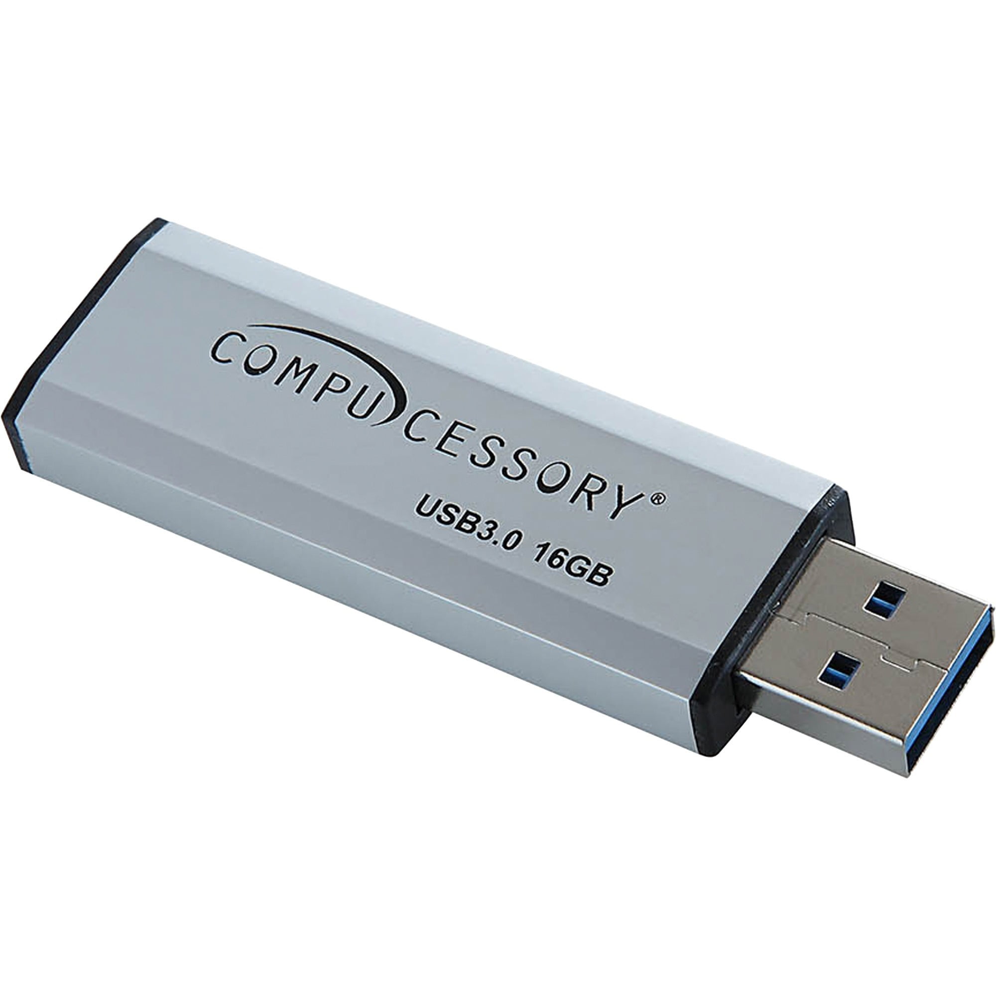 Compucessory 16GB USB 3.0 Flash Drive - 16 GB - USB - Silver - Year Warranty - 1 Each of 10 Each - Walmart.com