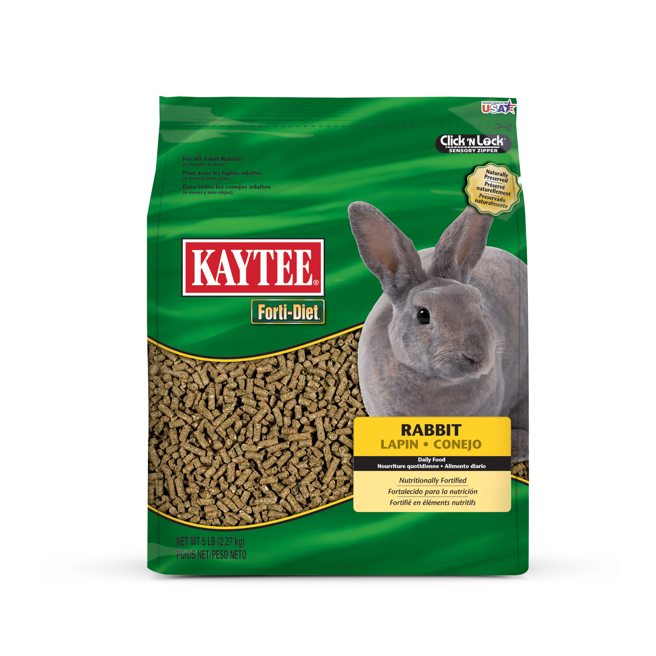Kaytee Forti-Diet Rabbit Food, 5 Pounds