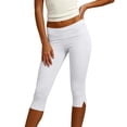 thumbnail image 2 of ZZwxWA Womens Stretchy Capri Pants, Soft and Comfortable Tight-Fitting Fitness Pants Yoga, 2 of 5
