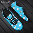 thumbnail image 1 of Doginthehole - Zapatillas planas con estampado de dientes de dibujos animados para mujer, informales, vulcanizadas, ligeras, con cordones, 1 of 6