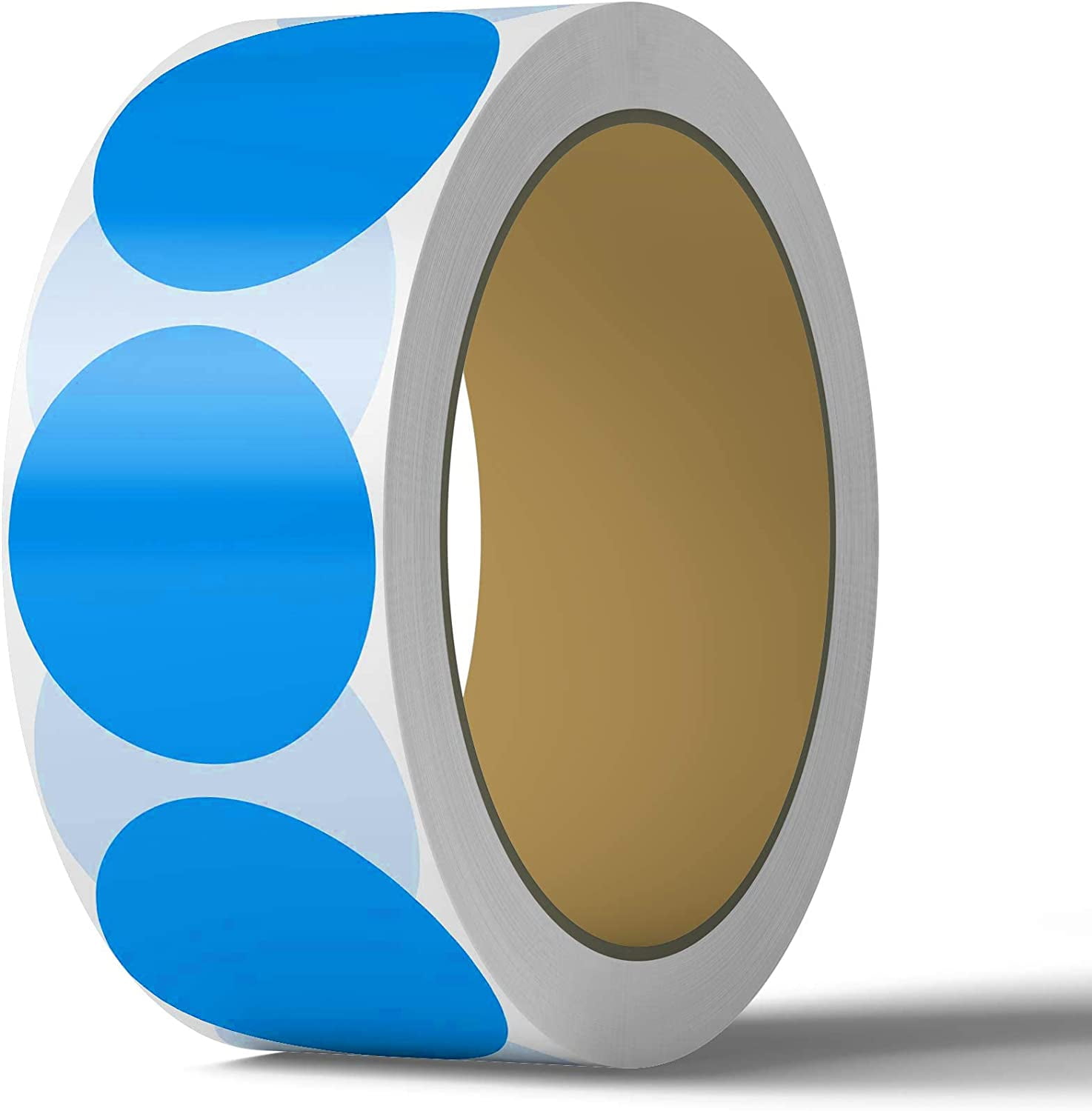 2 Inch Dot Matte Blue Color Code Labels for Color Coding and Organization, Round Coloured Easy