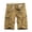 Khaki, variant on Big and Tall Cargo Shorts for Men Mens Work Shorts Pockets Zipper Button Shorts Solid Color Fashion Casual Loose Fit Daily Running Workwear Pants Gray L