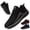 Black Gray, variant on Men's Casual Athletic Sneakers Outdoor Walking Sports Tennis Running Shoes Gym